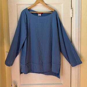 Marina Rinaldi Sky Blue Relaxed Blouse